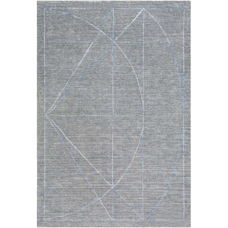 Seifert Viscose Indoor Rug, Rectangle 6' x 9'