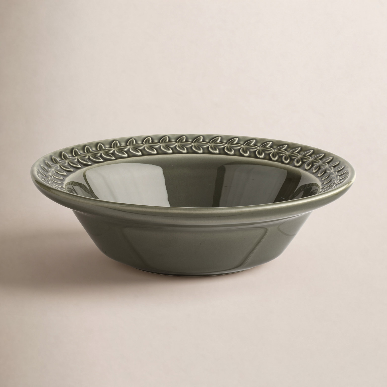 Botanic Garden Harmony Salad Bowl, Forest Green