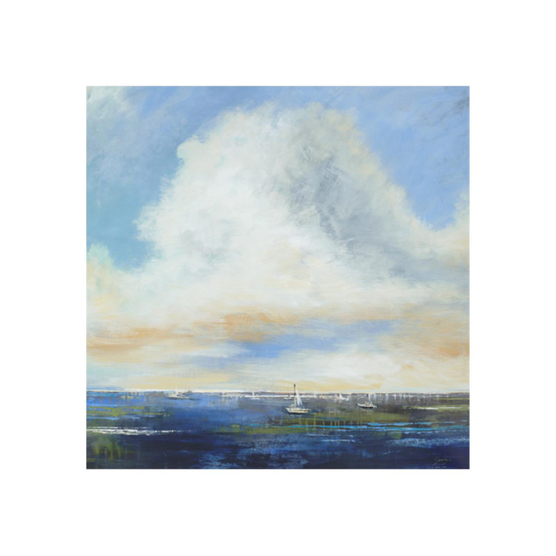 Safe Harbor Painting by Liz Jardine, Outdoor, 47" H x 47" W x 1.5" D
