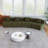 Space-saving Chenille Sectionals, Green Modular Design For Modern Home