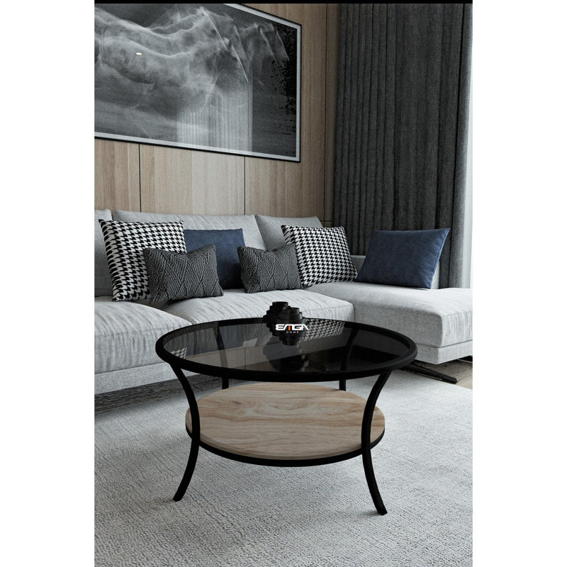 Glorias Coffee Table, Fume/Antique Pine