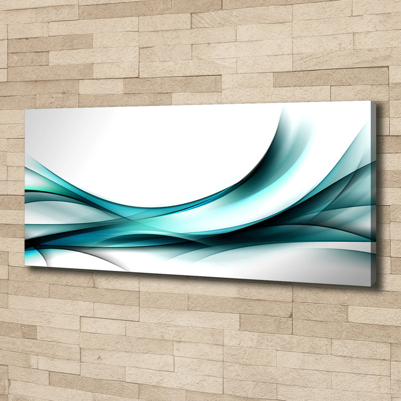 Waves Abstraction - Wrapped Canvas Print
