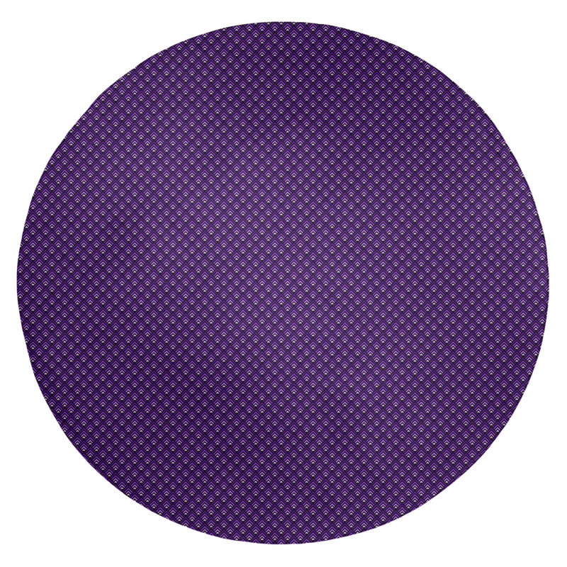 Chenille Geometric Indoor Rug, Round 5'
