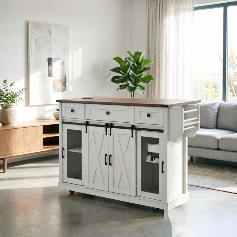 Îlot de cuisine, White