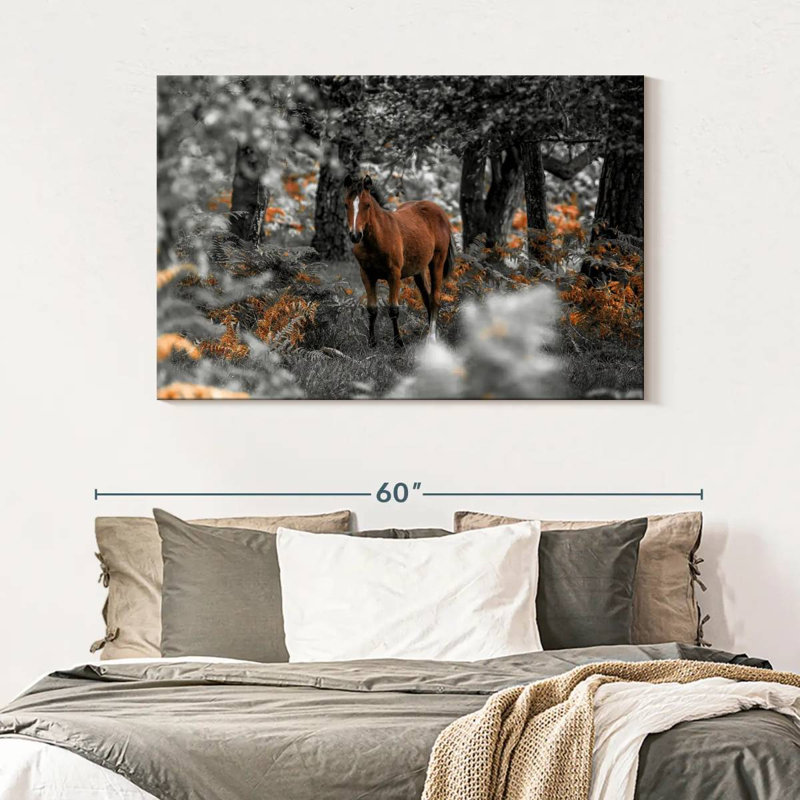 Brampt Horse Trails I, 32" H x 48" W