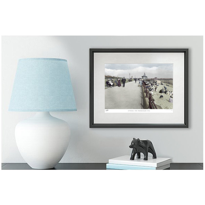 Lytham, The Promenade 1913 - Single Picture Frame Print, 28cm H x 36cm W x 2.3cm D