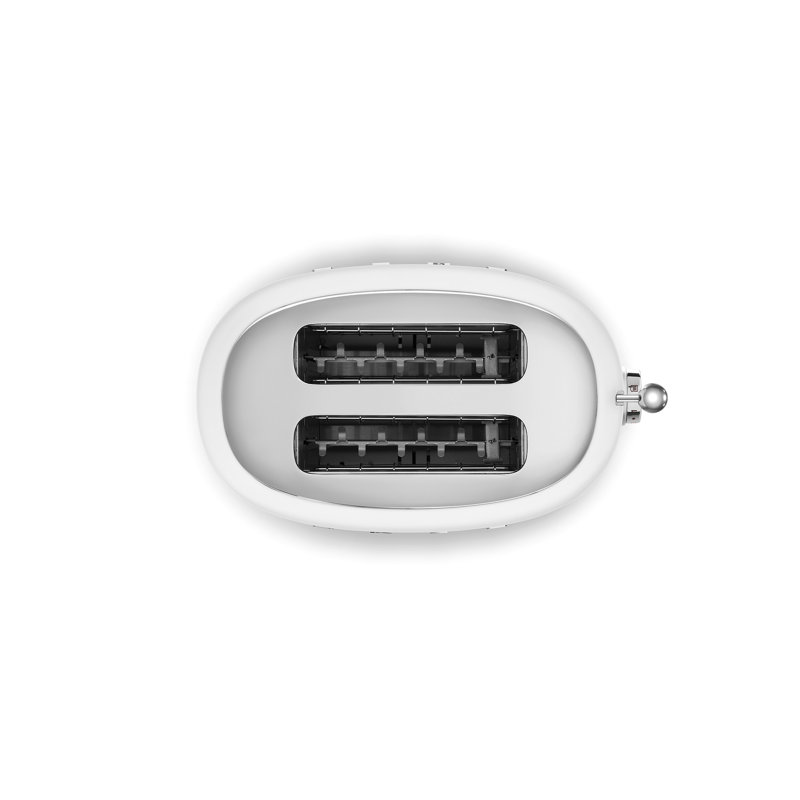 Smeg TSF01 50's Style Retro Two Slice Toaster, White