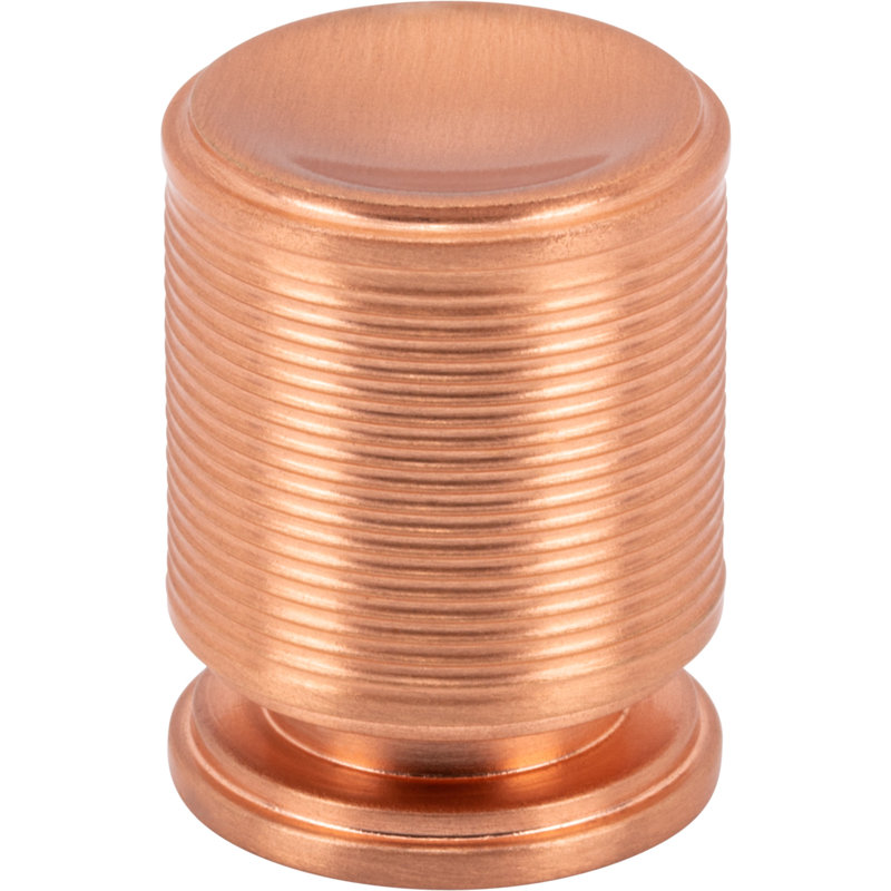 Vibe 3/4" Diameter Cylindrical Knob, Rose Gold