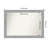 Vista Brushed Nickel Narrow Bathroom Vanity Non-Beveled Wall Mirror-676471167