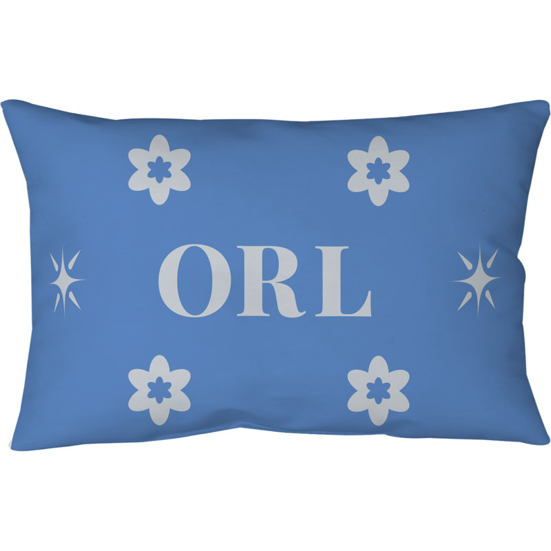 Coussin 17 po x 18 po, Bleu argenté argenté Orlando Basketball Couleurs