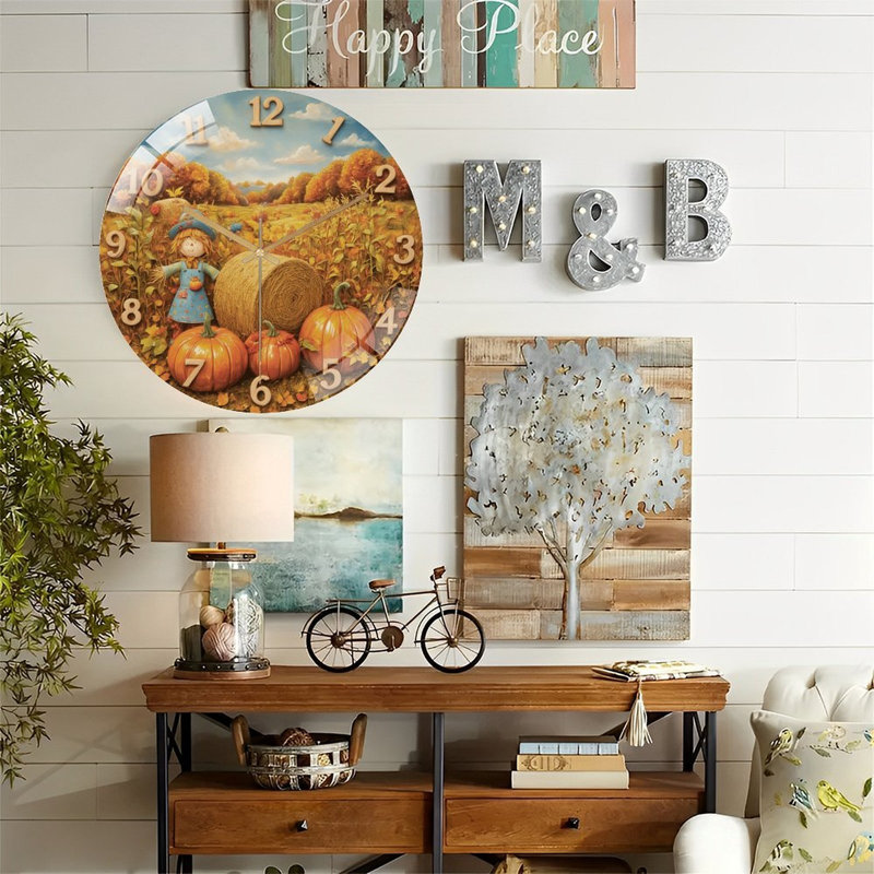 Horloge murale d'automne 12 po