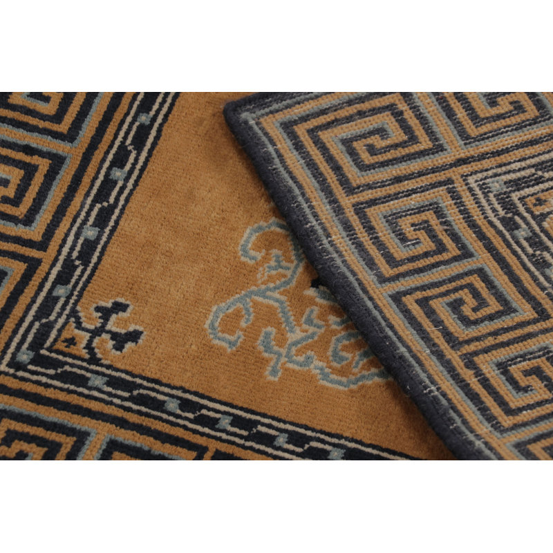 Art Deco One-of-a-Kind 2'8X3'10 Hand Knotted Area Rug