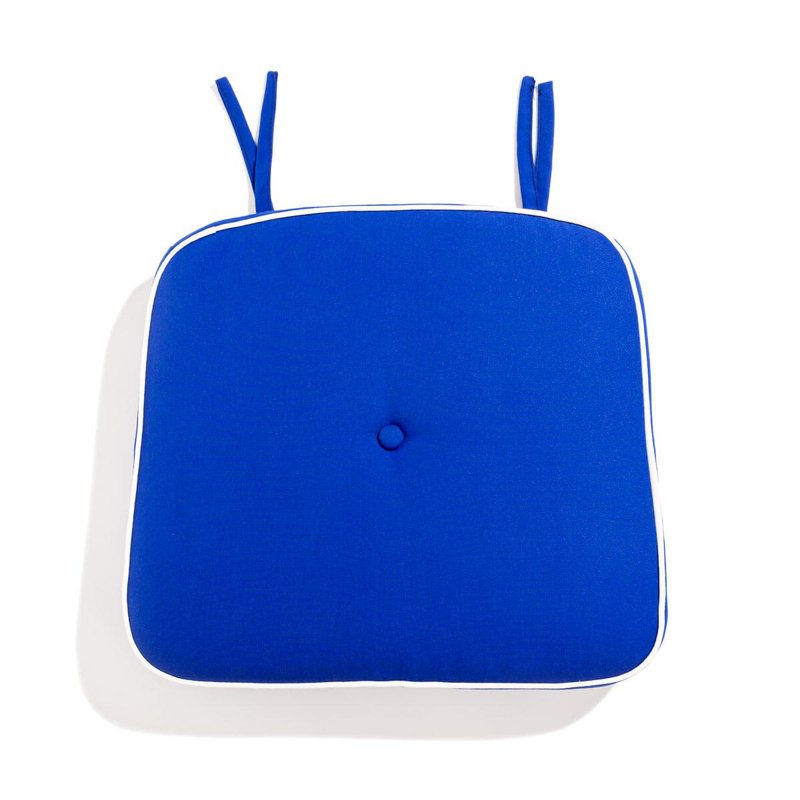 The Al Fresco Dining Chair Cushion, Bistro Green Stripe