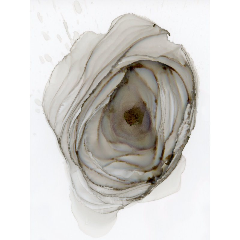 KC Pollak " Gray Rose ", Wrapped Canvas, 24" H x 18" W x 0.88" D, No Mat