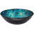 ANZZI Chipasi 16.5'' Blue Mosaic Tempered Glass Circular Bathroom Sink