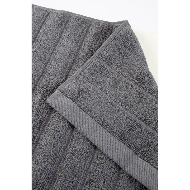 Serviette de bain 100% coton, Gris foncé