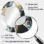 Miroir mural ovale moderne en marbre texturé V-457883033