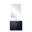 Meuble-lavabo simple bleu marine l 24 po x P 22 po, comptoir en marbre de culture, miroir et robinet de 18 po, résistance aux égratignures et aux taches à long terme - fabrication-1362592734