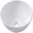 16" L x 16" W Bathroom Vessel Sink White Ceramic Bathroom Sink Circular Above Counter Bathroom Vanity Sink