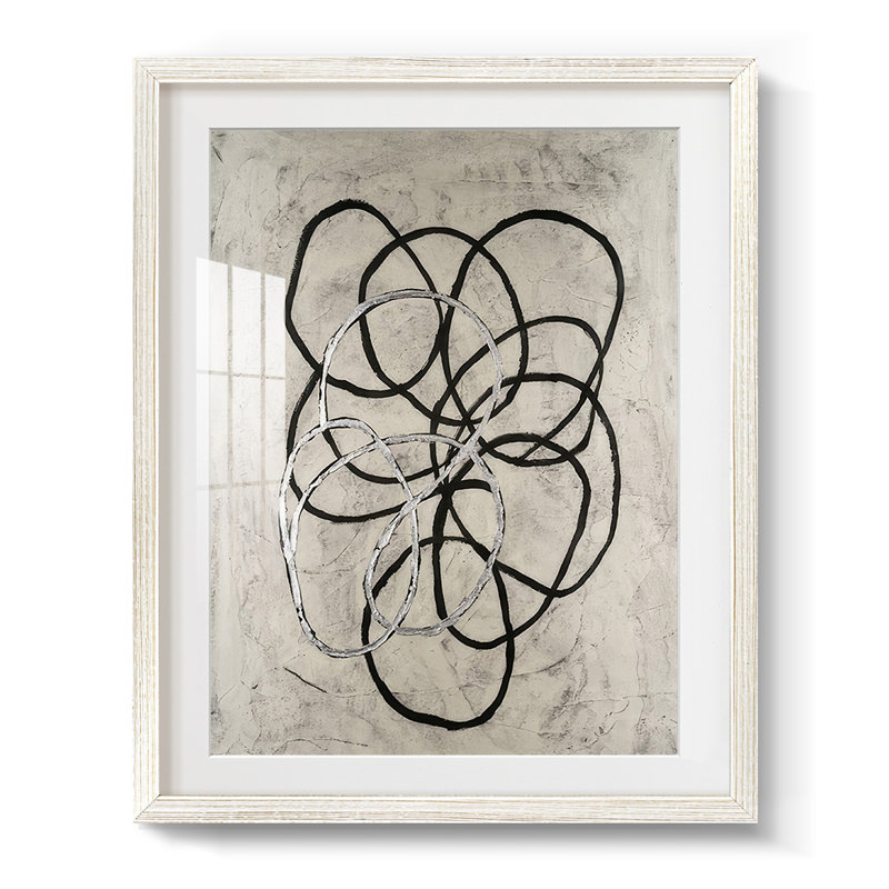 Disengage I -Framed Print, 28.5" H x 20.5" W, White