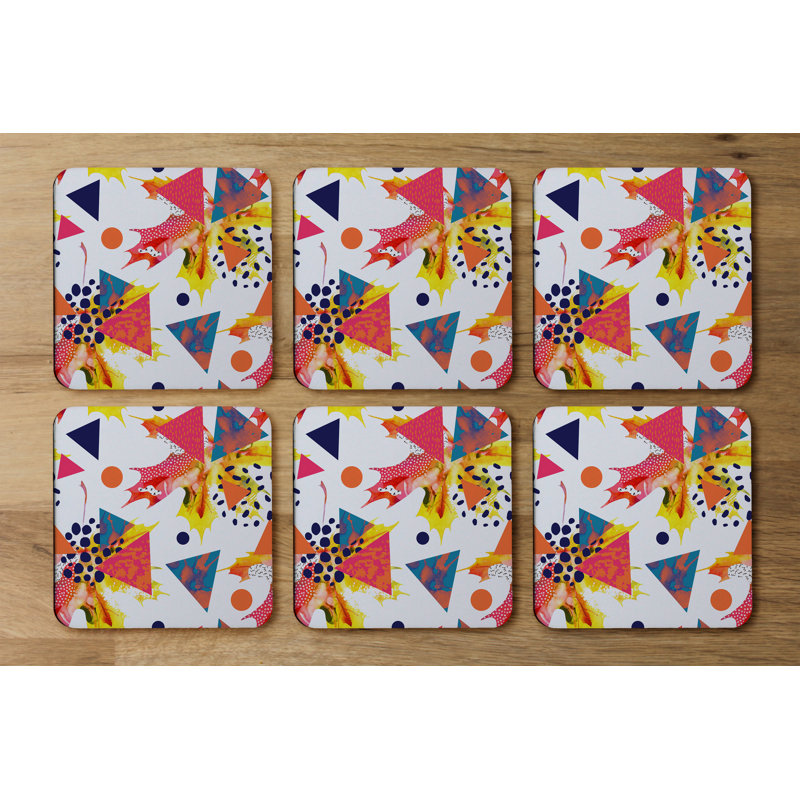 Square 6 Piece Coaster Set