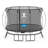 4 Piece Springfree Trampoline 13' Oval Backyard Trampoline with Safety Enclosure