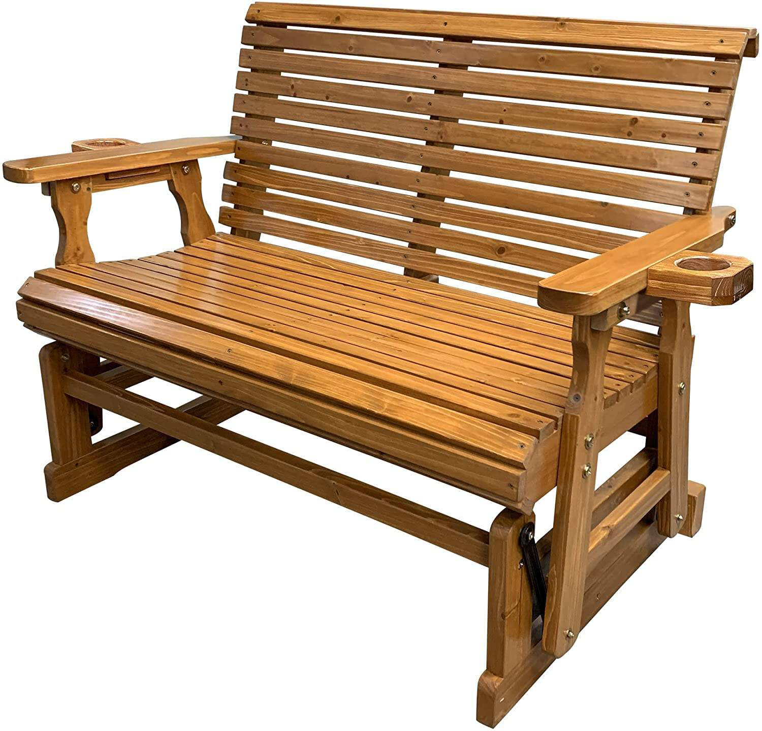 Winston Porter Ruvimbo Wood Outdoor Glider Chair & Reviews | Wayfair