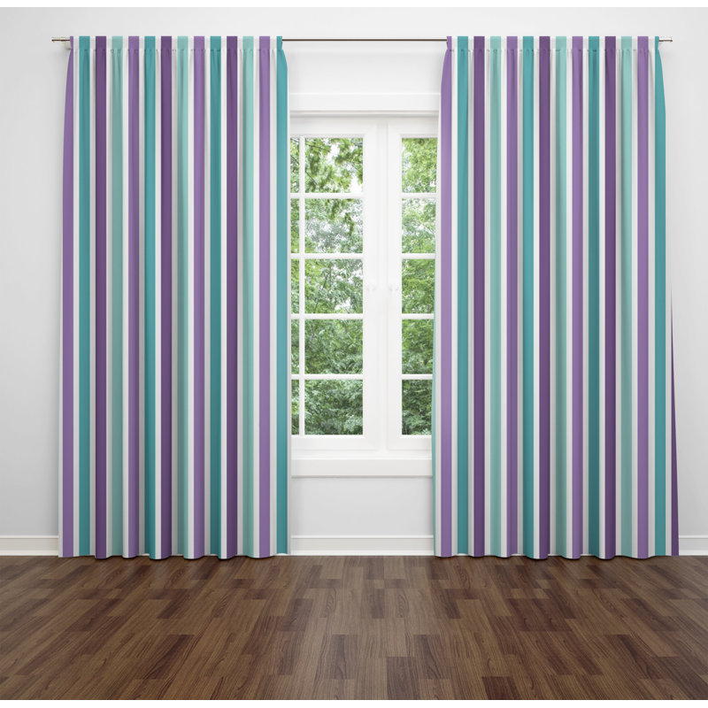 Paire de rideaux obscurcissant en polyester Vrinda, L 20 po x L 52 po