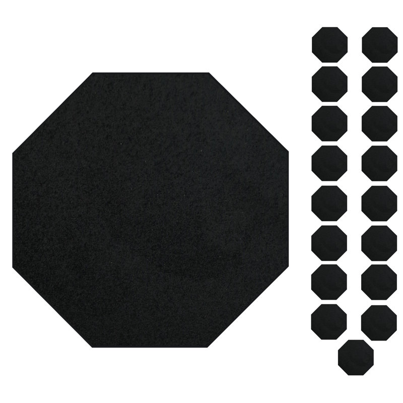 Ensemble de tapis intérieur / extérieur en polyester touffeté à la machine Dauntsey, Octogone 2 pi x 2 pi