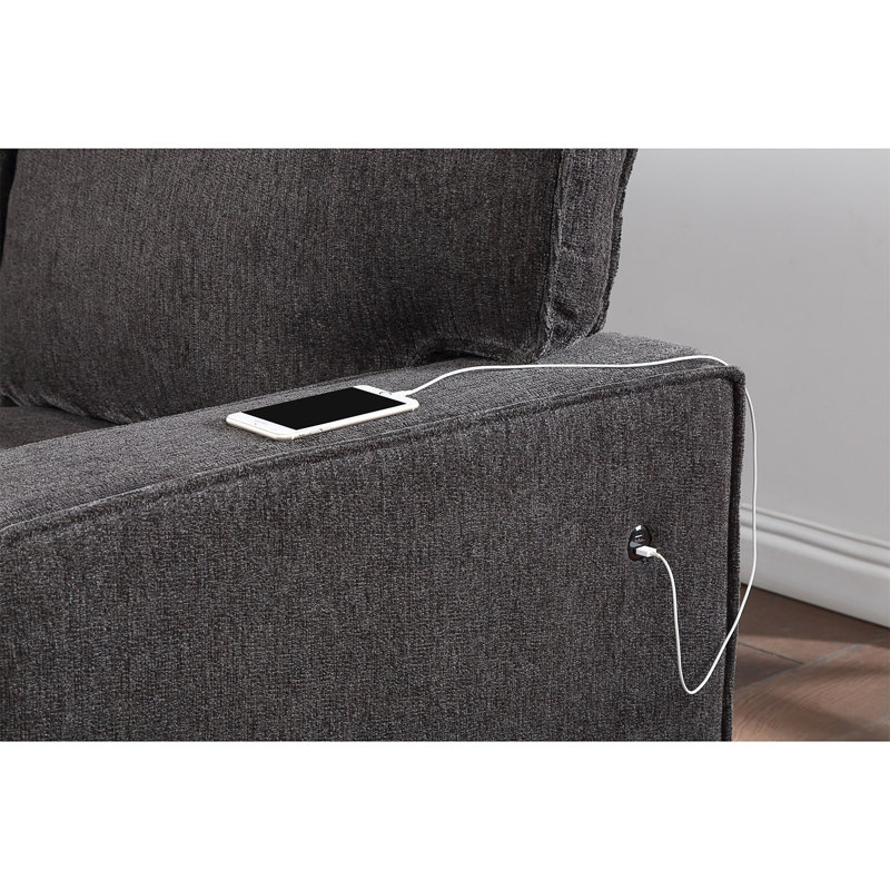TERRITORY DARK GREY PULL OUT SOFA BED