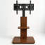 2 Tier Wooden Adjustable TV Floor Stand With 2 Shelves
