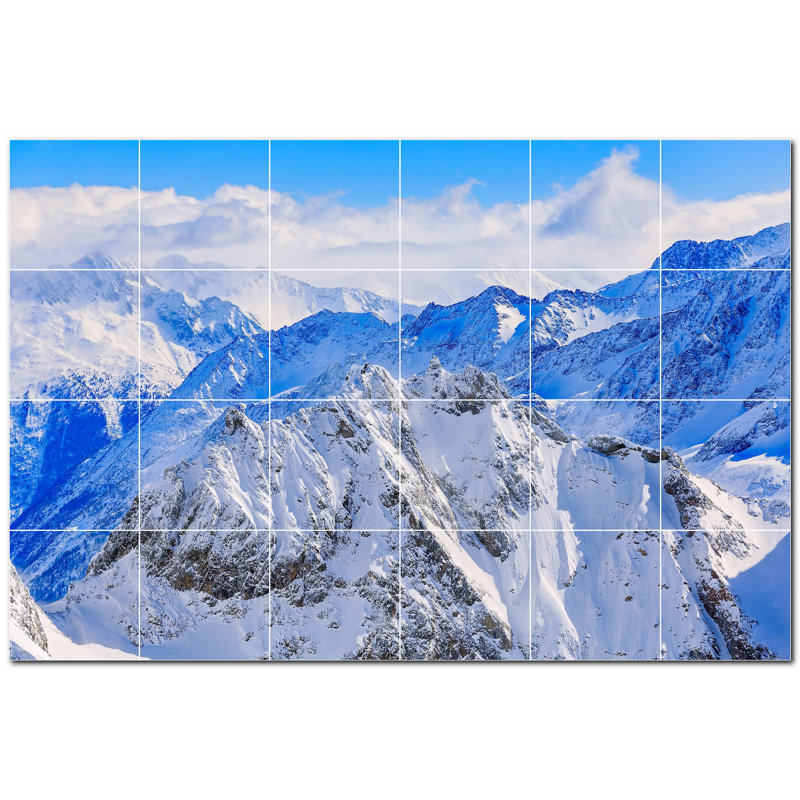 Photo montagnes 8 po x 8 po