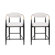 Maconay Breck Fabric And Iron 25 Inch Counter Stools (Set Of 2)