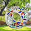 Mangeoire suspendue en verre mosaïque Huebner, capacité de 1 tasse - marguerites arc-en-ciel-2061183944
