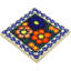 Polish Pottery 4.37" x 4.37" Stoneware Tile in Multi