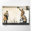 Peinture décorative en verre trempé Banksy, 11,8 po x 17,7 po | 100% verre trempé, épaisseur: 0,2 pouce | Superbe œuvre d'art pour la décoration intérieure, cadeau unique, ajoute une touche moderne à n'importe quel espace-692785454