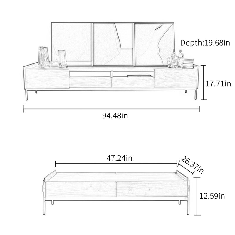 Combinaison meuble télé Design Sens