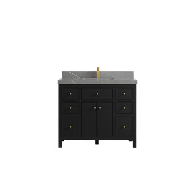 42'' Single Bathroom Vanity with Quartz Top