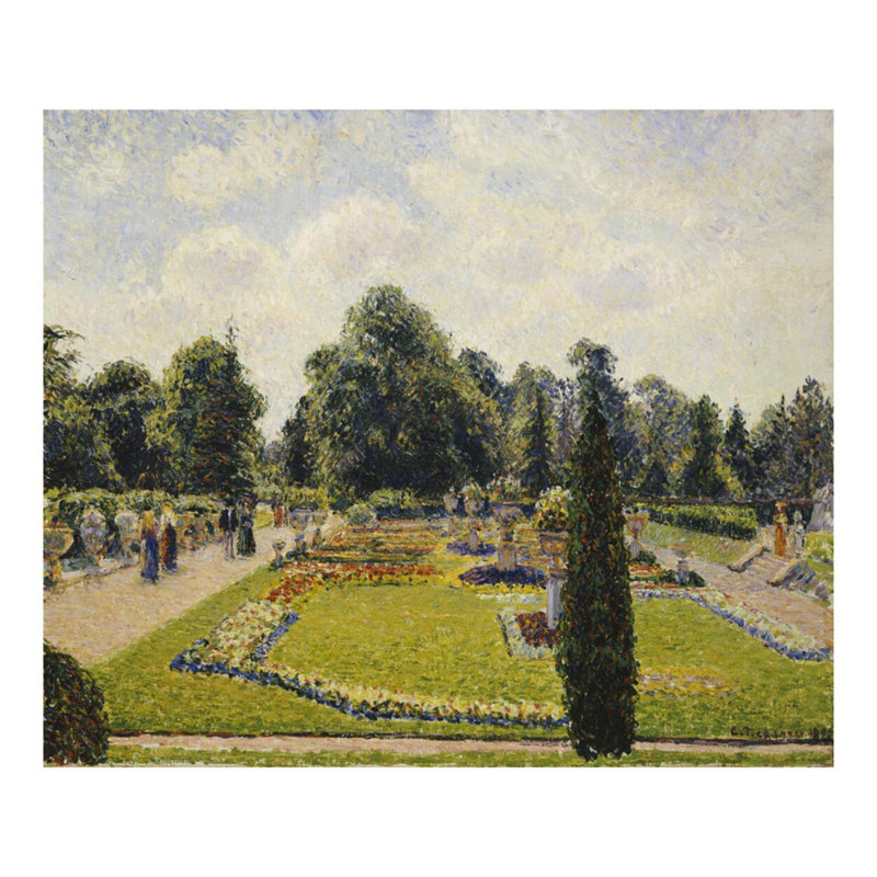 «Kew Gardens the Path to the Main Greenhouse» par Camille Pissarro - Impression giclée, H 32 po x l 40 po