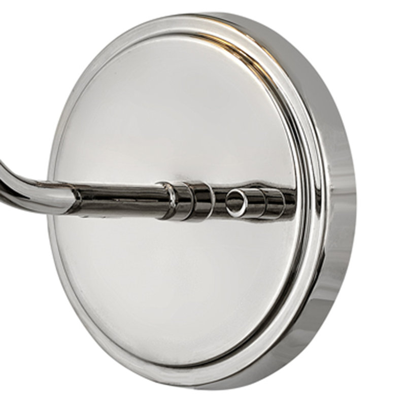 Clarke One Light Medium Wall Sconce with On/Off Pull Chain, Polished Nickel