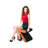 Upholstered Velvet High Foam Stool - Stool, Shoe Bench, Footrest, Black With Comfortable Use-827390666