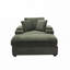 Chaise rembourrée avec repose-pieds, porte-gobelets, assise profonde et coussins amovibles-218066893
