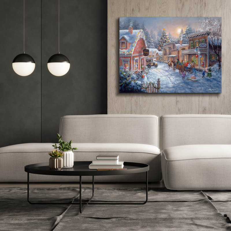  «Good Old Days» par Nicky Boehme, art mural sur toile, 54 po x 40 po, H 40 po x l 54 po