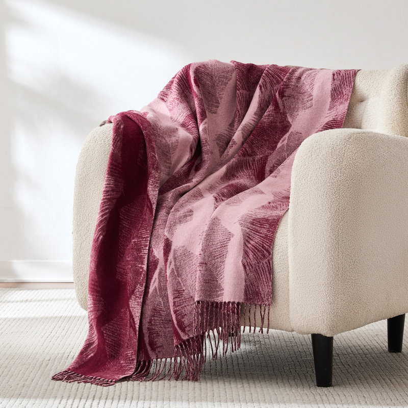 Gilded Spore Wool Blend Throw Blanket
