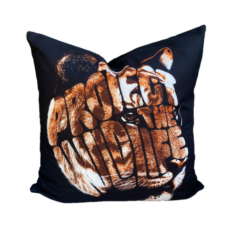 Nelms Animal Print Square Euro Cushion Cover
