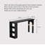 Table de bar moderne et minimaliste en pin noir avec rangement-126597964