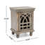 Table de chevet en bois gris antique