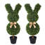 Arbre topiaire en forme de lapin 36 "(ensemble de 2)