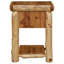 Table de chevet avec tiroir Cedar Log-1070662180