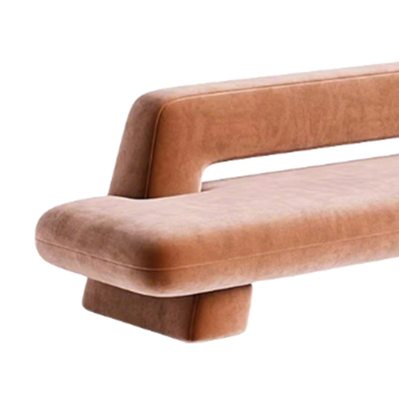 Banc à vent recouvert de bois massif, Rose